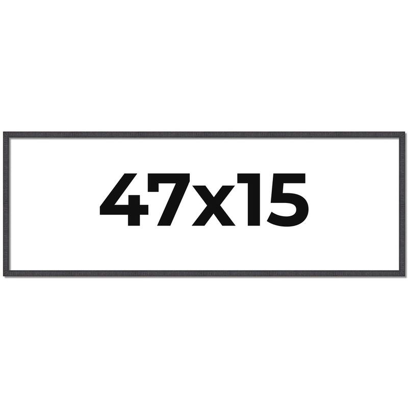 47x15 Frame Brown Solid Wood Picture Frame - Complete Modern Photo