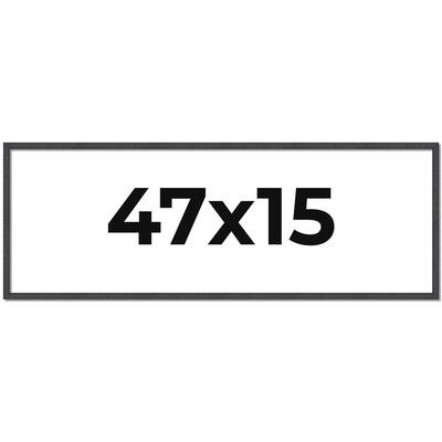 47x15 Frame Brown Solid Wood Picture Frame - Complete Modern Photo