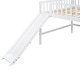 preview thumbnail 6 of 26, Full Size Low Loft Bed with Ladder and Slide,Cottage Style Wooden Bed