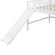 preview thumbnail 6 of 12, Full Size Low Loft Bed with Slide & Ladder, White