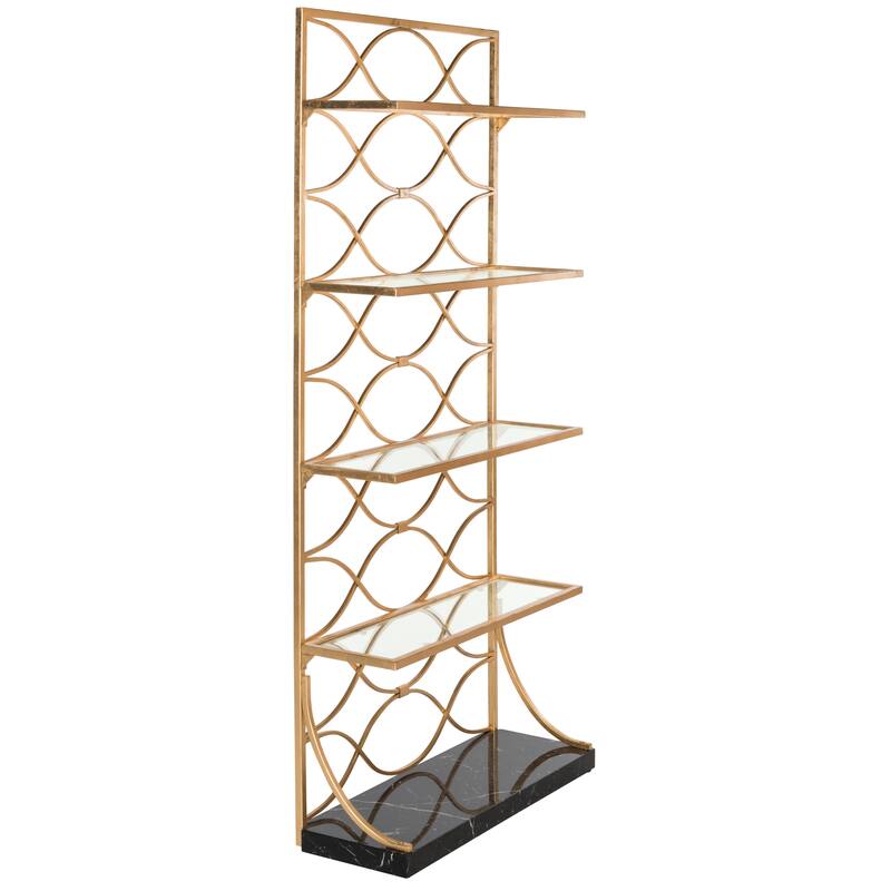 SAFAVIEH Pauletta 4-Tier Etagere Bookshelf - 34Wx12Dx76H