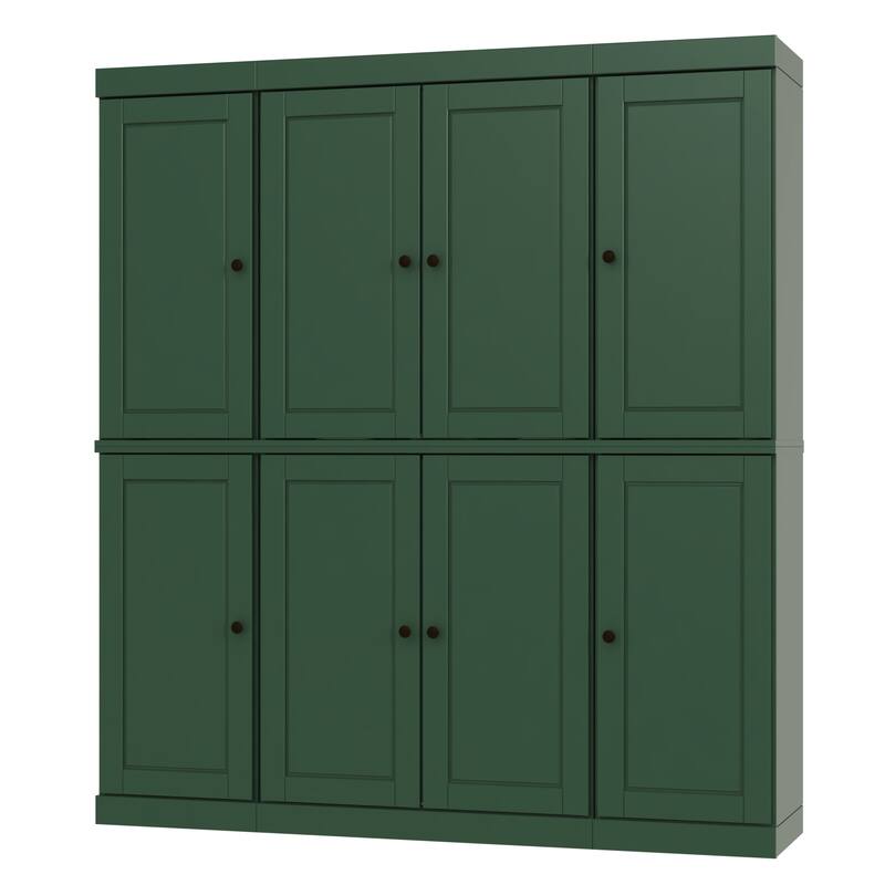 Palace Imports 100% Solid Wood Pantry Cabinet, Raised Panel Doors, Adjustable Shelves, 65" Wide, 71.5" Tall - 65" x 71.5"