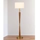 preview thumbnail 9 of 7, HOMEGLAM Century 61"H Wood Floor lamp