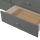 preview thumbnail 6 of 13, Modern Design Wood Bunk Bed with Ladder, Multifunctional Trundle Bunk Bed with Drawers, Grey