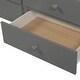 preview thumbnail 8 of 15, Twin Bunk Bed with Trundle, Ladder and 3 Drawers, Gray