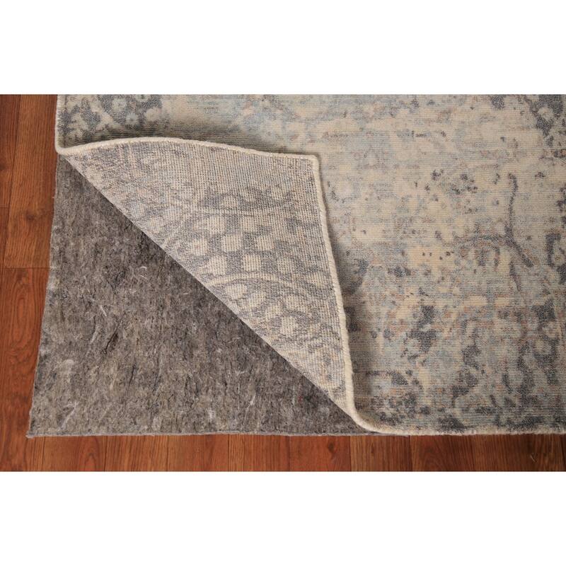 All-Over Abstract Area Rug Handmade Wool Carpet - 5'4"x 7'8"