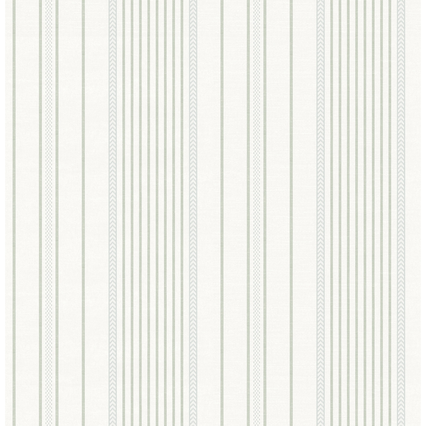 A-Street Prints Navarres Stripe Light Green Faux Linen Wallpaper