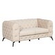 preview thumbnail 2 of 46, 63" Velvet Upholstered Loveseat Sofa with Button Tufted Back