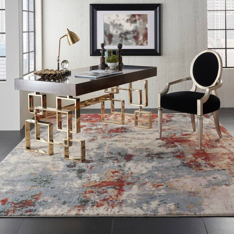 Nourison Artworks Textured Abstract Modern Area Rug