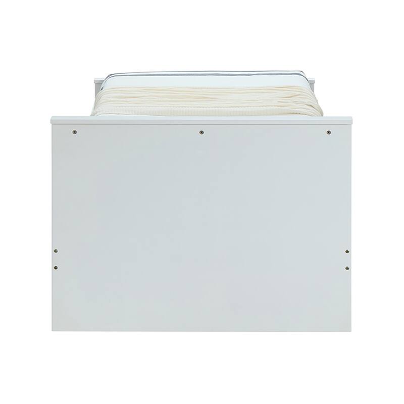 Aaron White Twin Bed with Low Profile Footboard