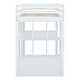 preview thumbnail 5 of 18, Twin Size Eye-catching Design Loft Bed with large shelves, writing desk and LED Light, Maximum Storage Space, White