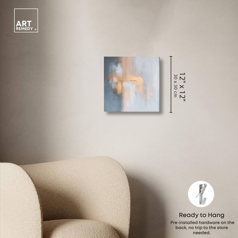 Coral Hues Canvas by Art Remedy, Gallery Wrapped