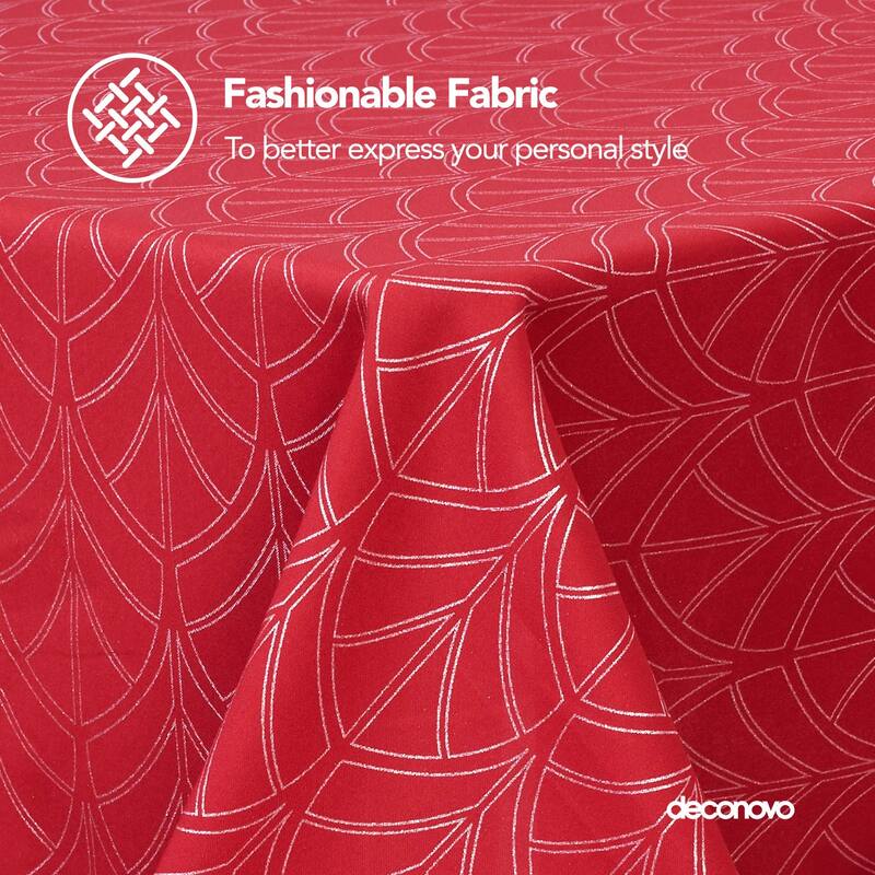 Sectors Pattern Tablecloth Printed Oxford Square Decorative Table Cloth