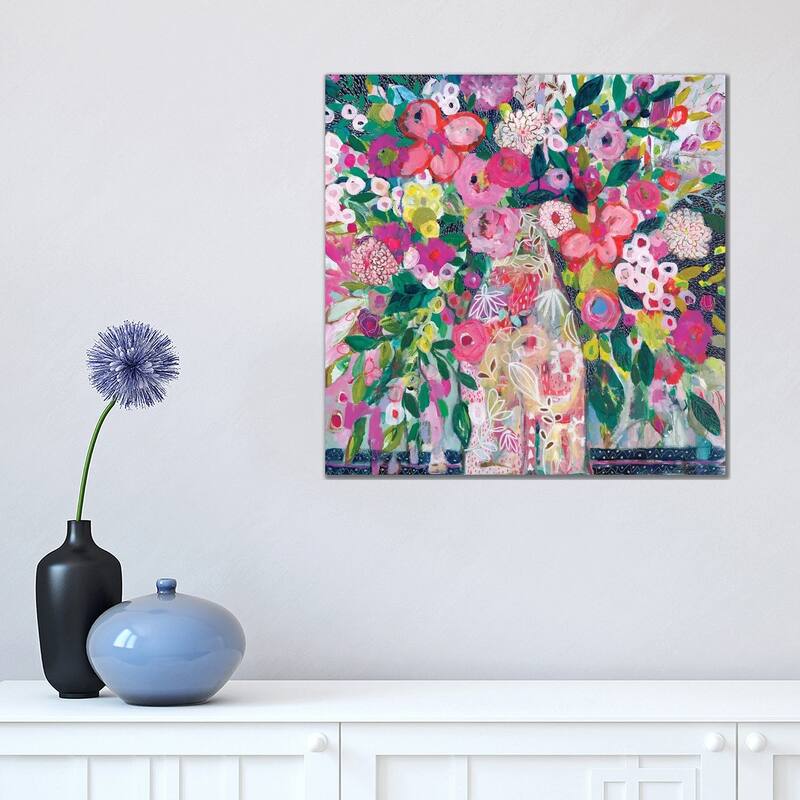 iCanvas "Pale Vase" by Carrie Schmitt Canvas Print - 18x18x1.5