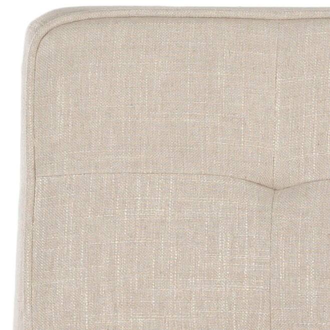 SAFAVIEH Shawanda Beige Armless Club Chair - 22.4" x 27.8" x 31.8" - 22Wx28Dx32H