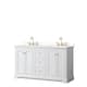 Option White, Gold Trim, White Quartz Top