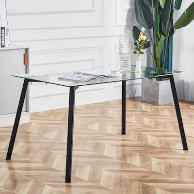 Rectangular Glass Dining Table
