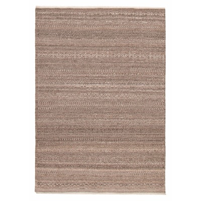 ECARPETGALLERY Hand-knotted Tangier Taupe Wool Rug - 5'3 x 7'10