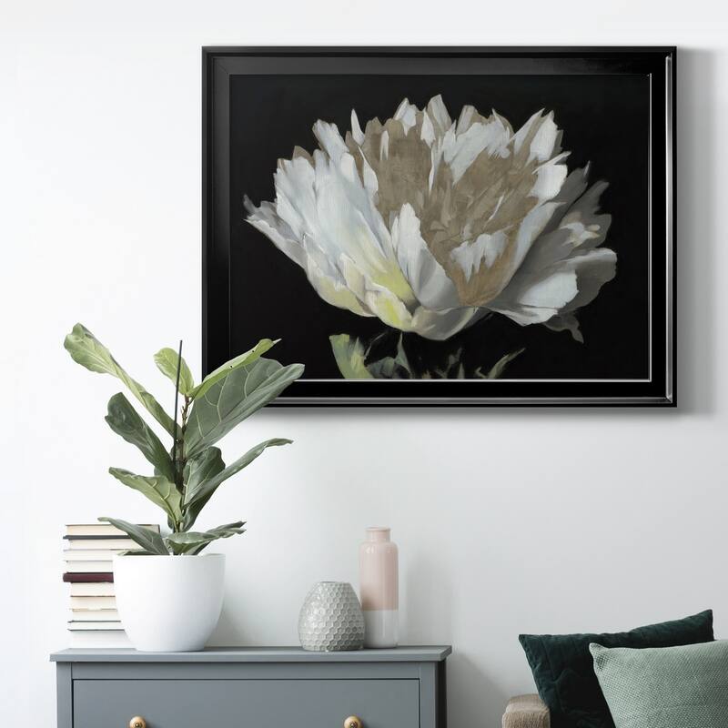 WHITE PEONY Premium Framed Canvas - Ready to Hang