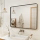 preview thumbnail 57 of 141, Apmir Metal Frame Tempered Glass Bathroom Vanity Mirror for Wall, Cloakroom, Bedroom 40" x 30" - Black