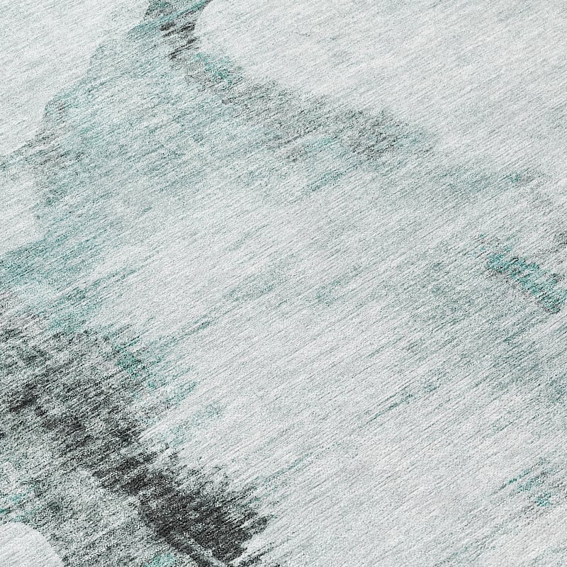 Machine Washable Indoor/ Outdoor Chantille Abstract Cloud Rug