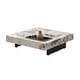 preview thumbnail 5 of 4, JASIWAY Light Luxury Sintered Stone Square Coffee Table