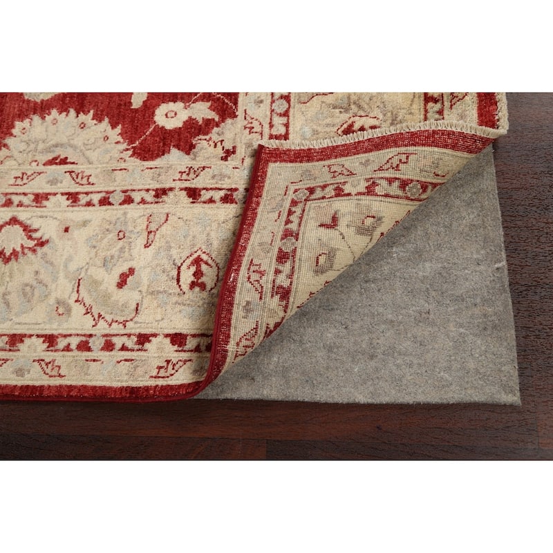 Traditional Floral Peshawar Oriental Wool Area Rug Hand-knotted Carpet - 8'0" x 9'10"