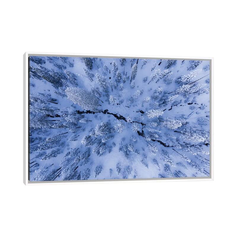 iCanvas "Winter Wonderland" by Gerald Macua Framed - White - 18x26