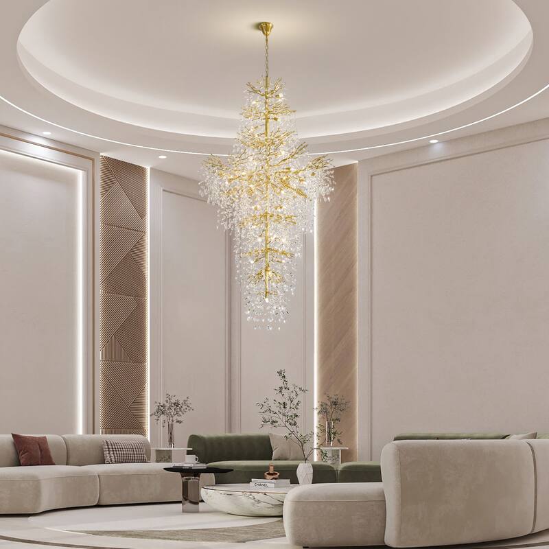 KAYLA 39.3-90.5in HorseshoeMountain ShapeChandelier