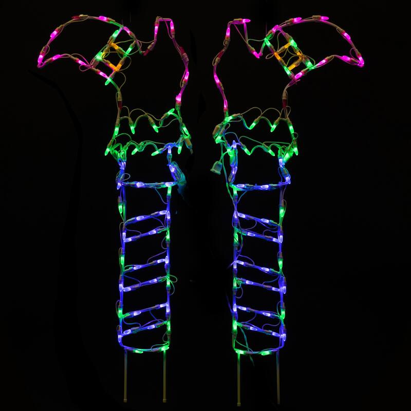 LED Lighted Witches Boots Outdoor Halloween Decoration - 41.75"