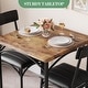 preview thumbnail 24 of 22, 3 Pcs Dining Table Chair Set , Compact Kitchen Table with 2 Upholstered Chairs - 29.2x29.2x30in