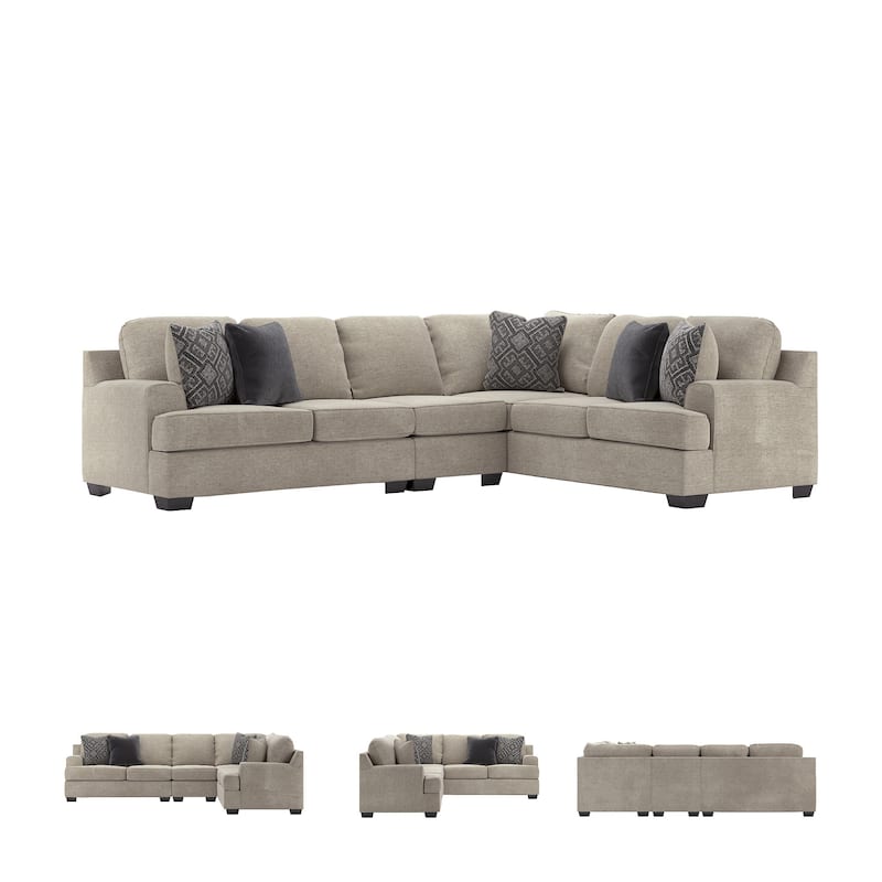 Bovarian 3-Piece Contemporary Stone Sectional