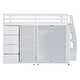 preview thumbnail 34 of 38, Full Size Wood Loft Bed With Built-in Wardrobes,Cabinets and Drawers