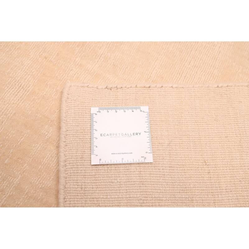 ECARPETGALLERY Hand Loomed Kashkuli Gabbeh Ivory Wool Rug - 9'11 x 13'0