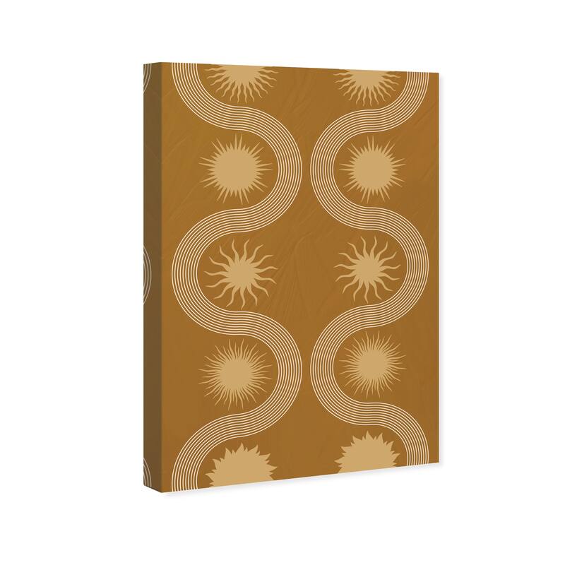 Wynwood Studio Canvas Astronomy and Space Sun Types Brown and Mid-Century Modern Wall Art Canvas Print