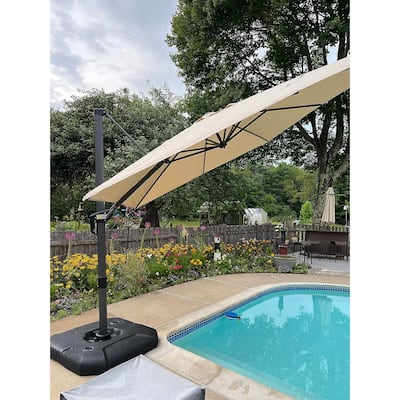 PURPLE LEAF 10 x 13 ft 360 Degree Rotation Patio Umbrella