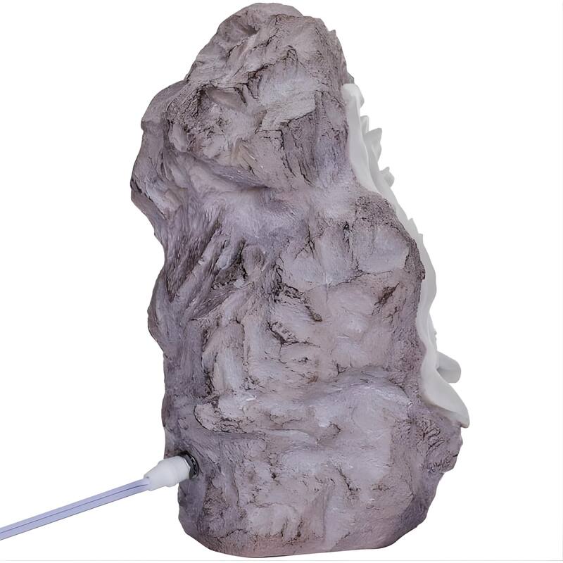 Aria Home Rose Blossom Table Lamp Sculpted Sandstone LED RGB Compatible