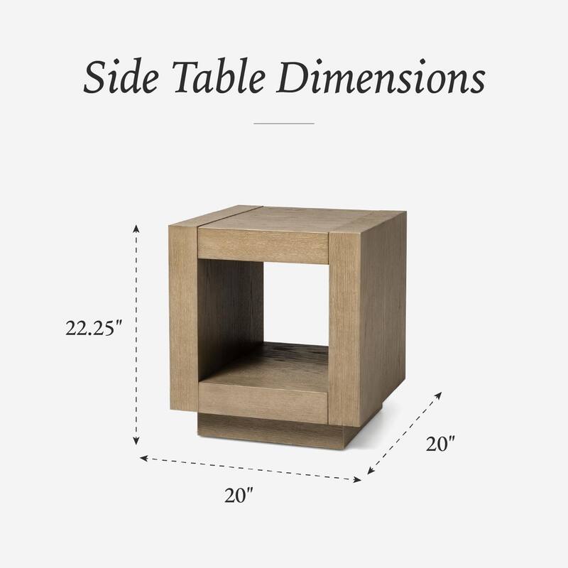 Maven Lane Artemis Contemporary Wooden Side Table