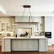 preview thumbnail 10 of 11, Rennnsan 39.4" Modern Wood Oval Dimmable LED Pendant Light for Dining Room - 1 Light