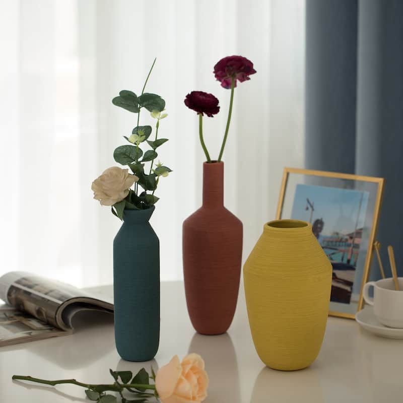 Decorative Ceramic Vase, Modern Style Centerpiece Table Vase