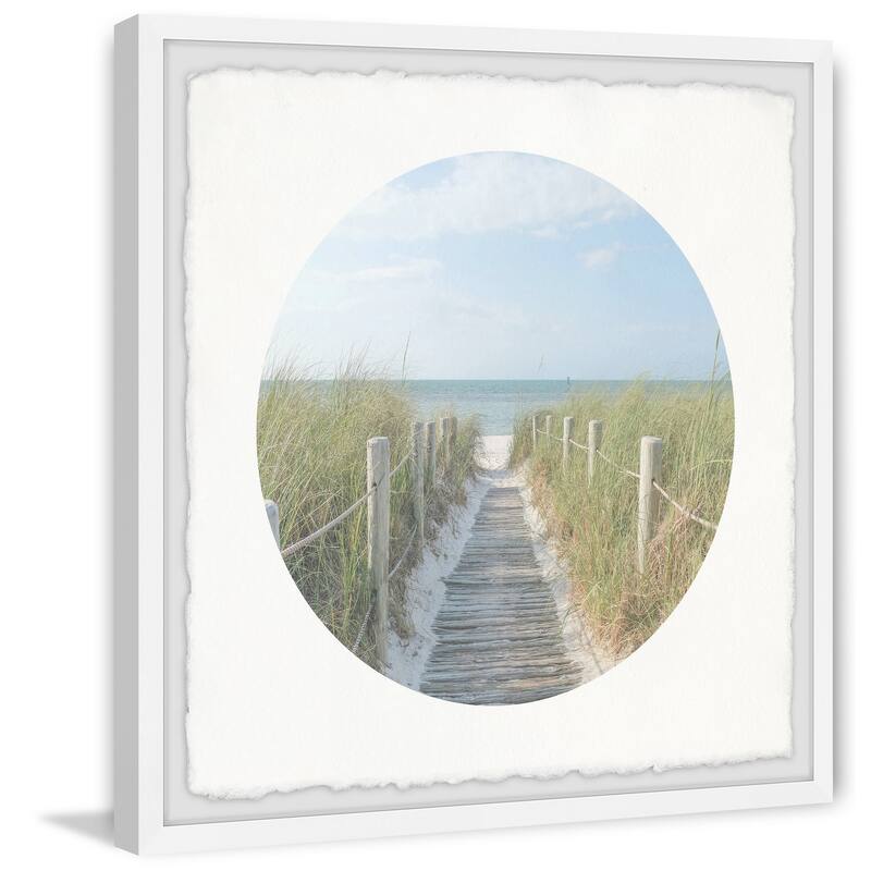 'Routeway to Sea' Framed Painting Print