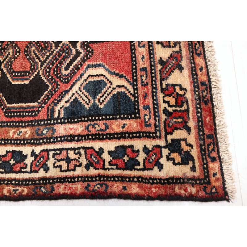 ECARPETGALLERY Hand-knotted Konya Anatolian Dark Navy Wool Rug - 2'11 x 10'2