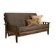 preview thumbnail 6 of 20, Somette Tucson Full-size Rustic Walnut Futon Set with Mattress