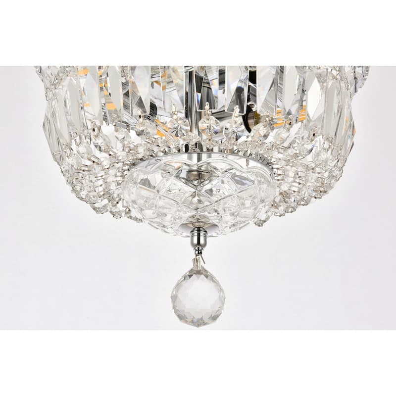 Noah 4-light 10-inch Flush-Mount Chandelier - 10 Inch