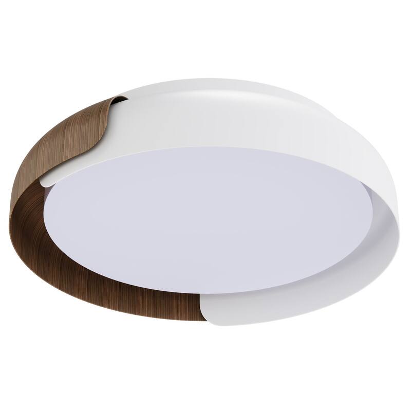 Modern Color Splicing LED Flush Mount Ceiling Light with Acrylic Shade