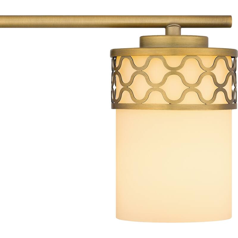 Tenley 4-Light Aged Brass Bath Light