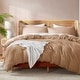 preview thumbnail 98 of 175, Nestl Ultra Soft Double Brushed Microfiber Duvet Cover Set with Button Closure Mocha Light Brown - California King