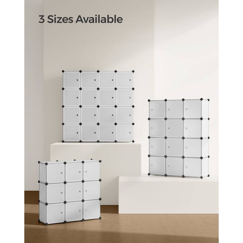 Modern Multi-Cube Storage Rack with Strong ABS Connectors and Secure Door Hooks for Tight Closure
