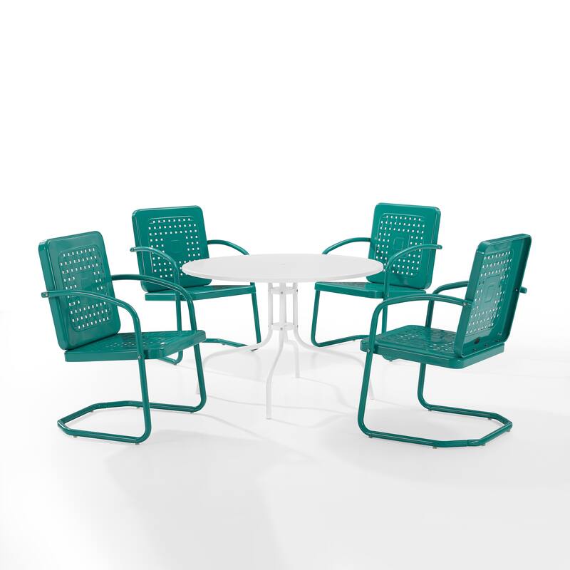Crosley Bates Steel Outdoor 5-piece Dining Set - 101 W x 101 D x 31 H