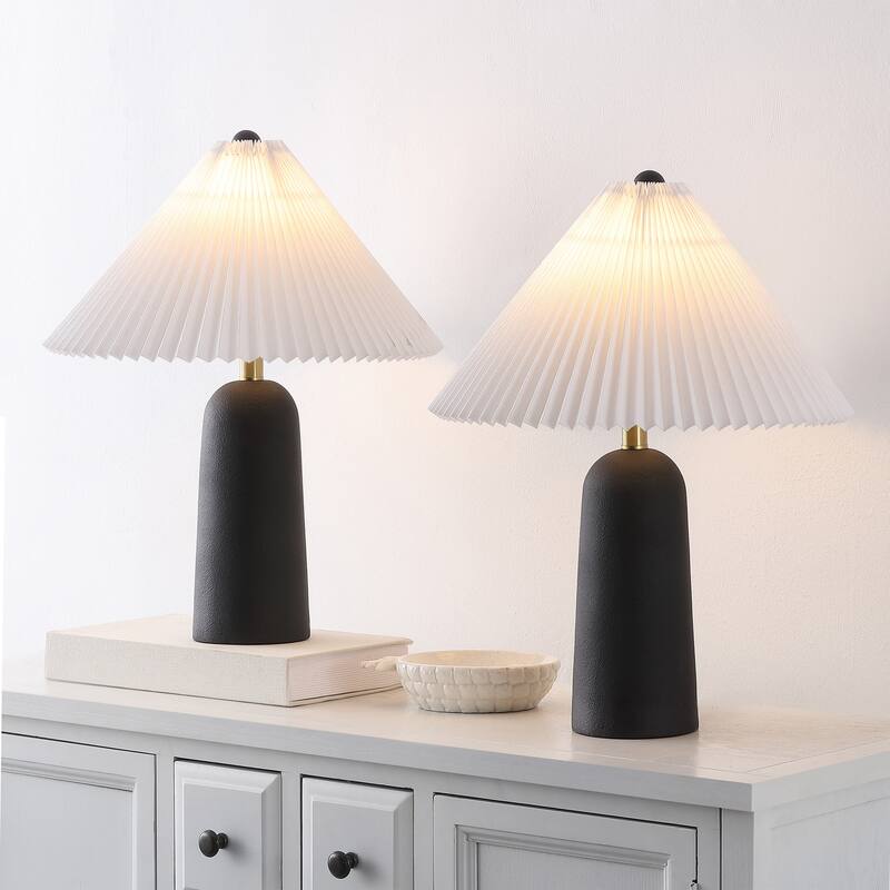 SAFAVIEH Lighting Reese 22-Inch Resin Table Lamp (Set of 2) - 16"W x 16"D x 22"H